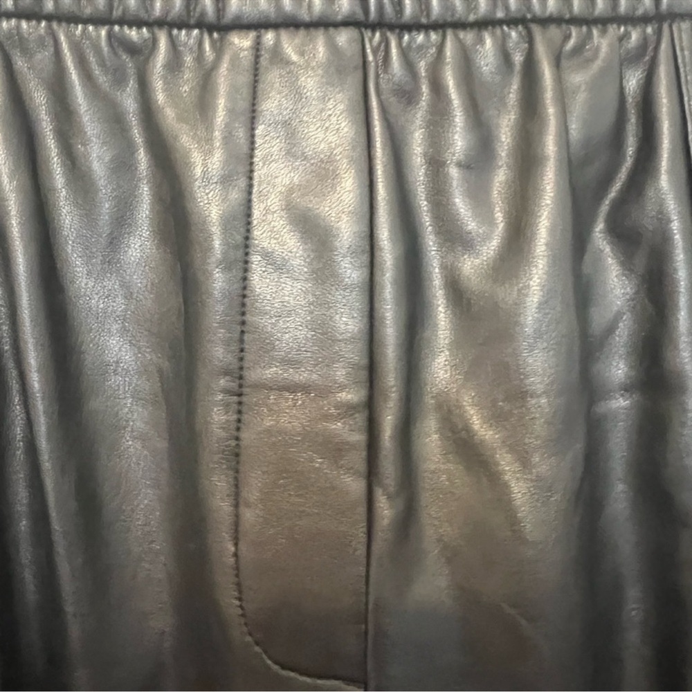 Express Black Jacket medium Express Women Black Faux- Leather Pants - Picture 7 of 10